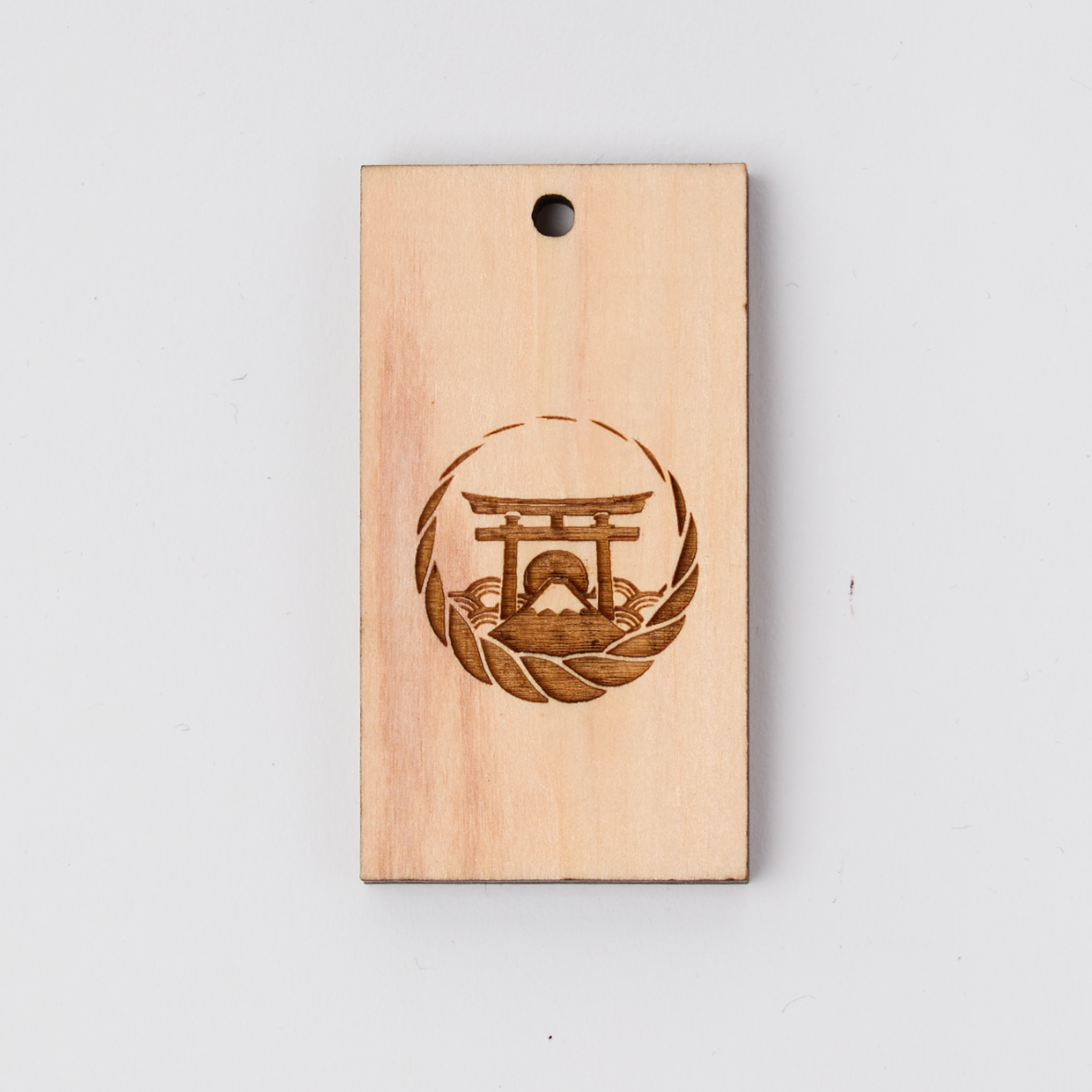 Wooden charm card (OMAMORI)