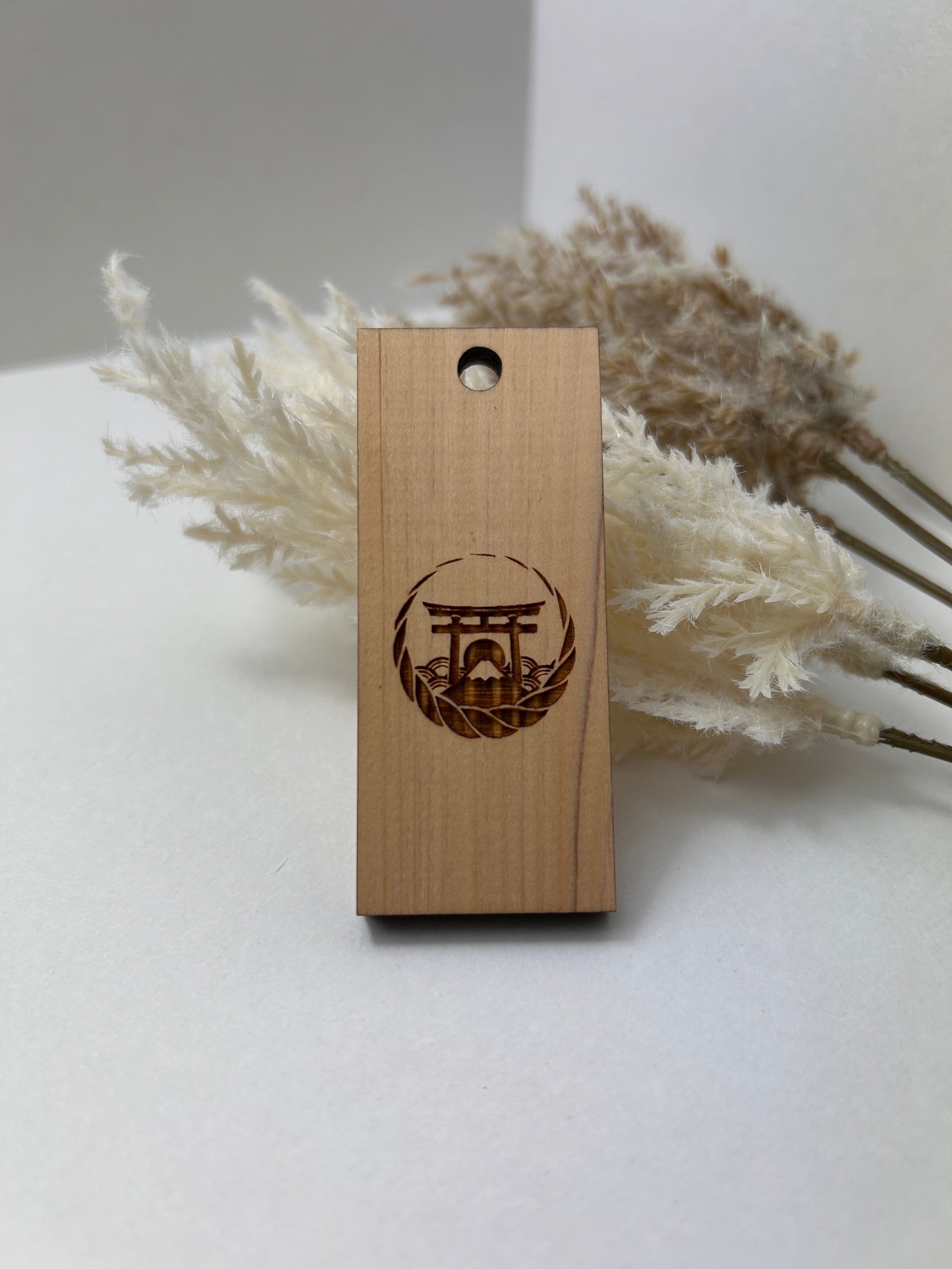 Original Kanji name wooden tag (NAMI)